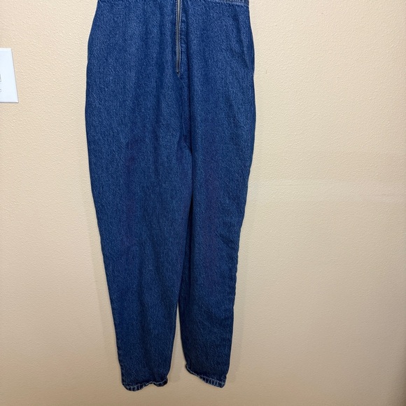 Boohoo Square neck tapered Denim Jumpsuit- Size 6 - Picture 9 of 12